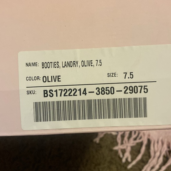 Olive Green Booties - Picture 3 of 4